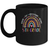 Leopard Rainbow 5th Grade Kids Where The Adventure Begins Mug | siriusteestore