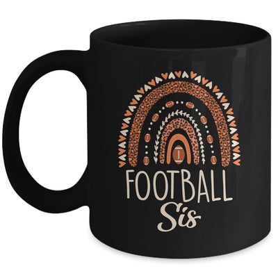 Leopard Rainbow American Football Sis Family Matching Sister Mug | siriusteestore