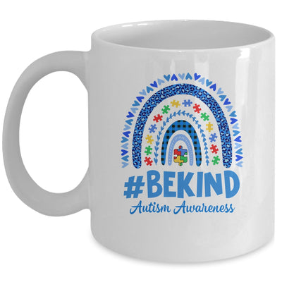 Leopard Rainbow Be Kind Autism Awareness Month Puzzle Mug | siriusteestore