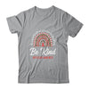 Leopard Rainbow Be Kind Red Ribbon Dyslexia Awareness Shirt & Tank Top | siriusteestore