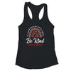 Leopard Rainbow Be Kind Red Ribbon Dyslexia Awareness Shirt & Tank Top | siriusteestore