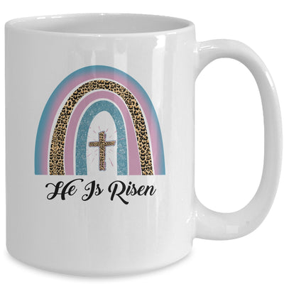 Leopard Rainbow Christian Jesus Happy Easter Day Mug | siriusteestore