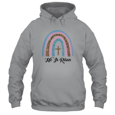 Leopard Rainbow Christian Jesus Happy Easter Day Shirt & Hoodie | siriusteestore
