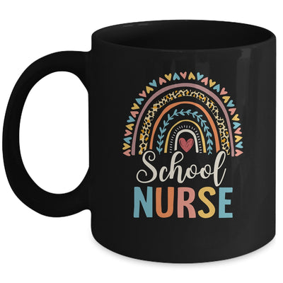 Leopard Rainbow Nursing Nurse Week Back To School Mug | siriusteestore