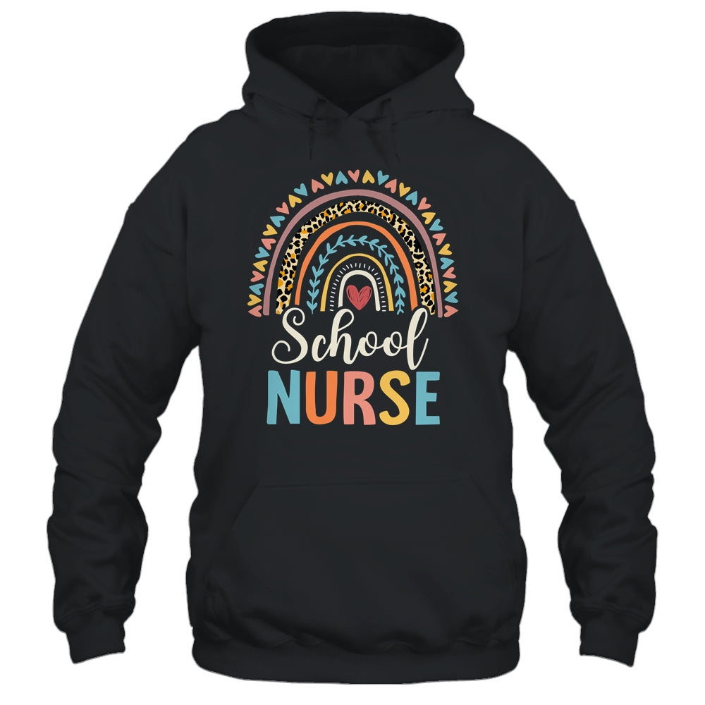 Leopard Rainbow Nursing Nurse Week Back To School Shirt & Hoodie | siriusteestore