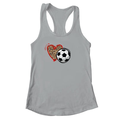 Leopard Soccer Love Heart Soccer Lover Soccer Season Shirt & Tank Top | siriusteestore