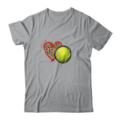 Leopard Tennis Love Heart Tennis Lover Tennis Season Shirt & Tank Top | siriusteestore