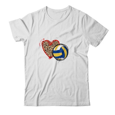 Leopard Volleyball Love Heart Volleyball Lover Volleyball Season Shirt & Tank Top | siriusteestore