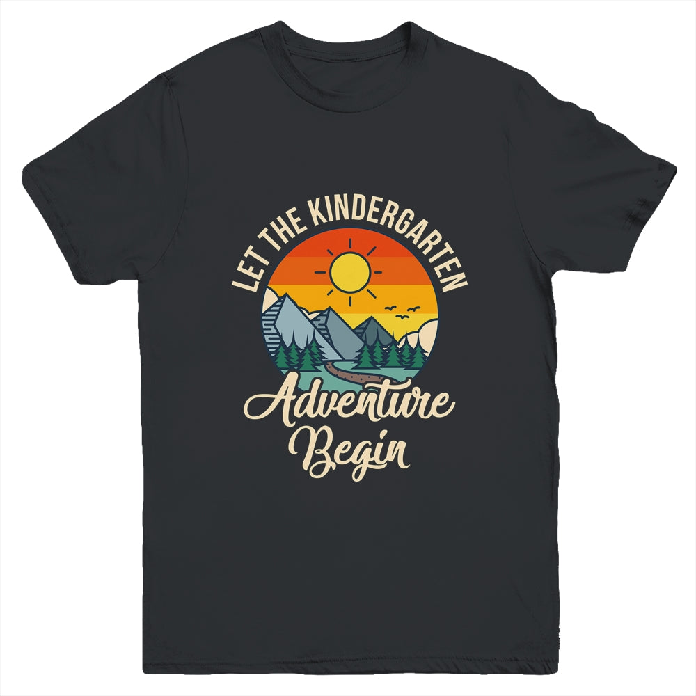 Let The Kindergarten Adventure Begin Student Kids Back To School Youth Shirt | siriusteestore