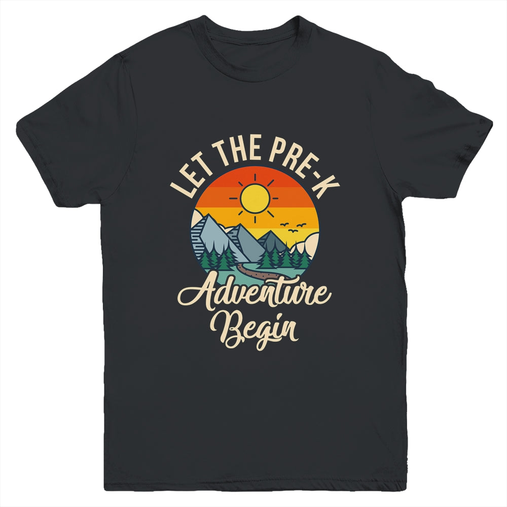 Let The Prek Adventure Begin Teacher Back To School Youth Shirt | siriusteestore