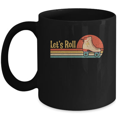 Lets Roll Roller Skating Skater Skate Retro Vintage 70s 80s Mug | siriusteestore