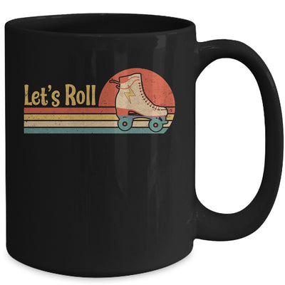 Lets Roll Roller Skating Skater Skate Retro Vintage 70s 80s Mug | siriusteestore