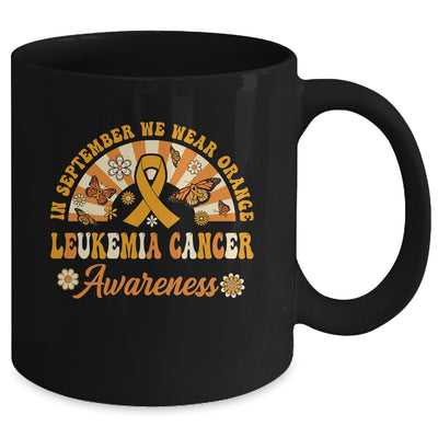 Leukemia Awareness In September We Wear Orange Groovy Mug | siriusteestore