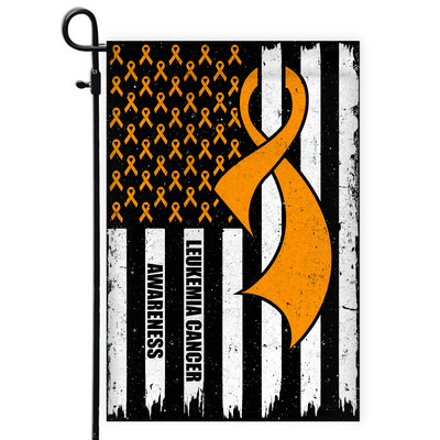 Leukemia Cancer Awareness America Flag Orange Ribbon | siriusteestore