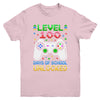 Level 100 Days Of School Unlocked Gamer Boys Funny 100th Day Youth Shirt | siriusteestore