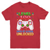 Level 100 Days Of School Unlocked Gamer Boys Funny 100th Day Youth Shirt | siriusteestore