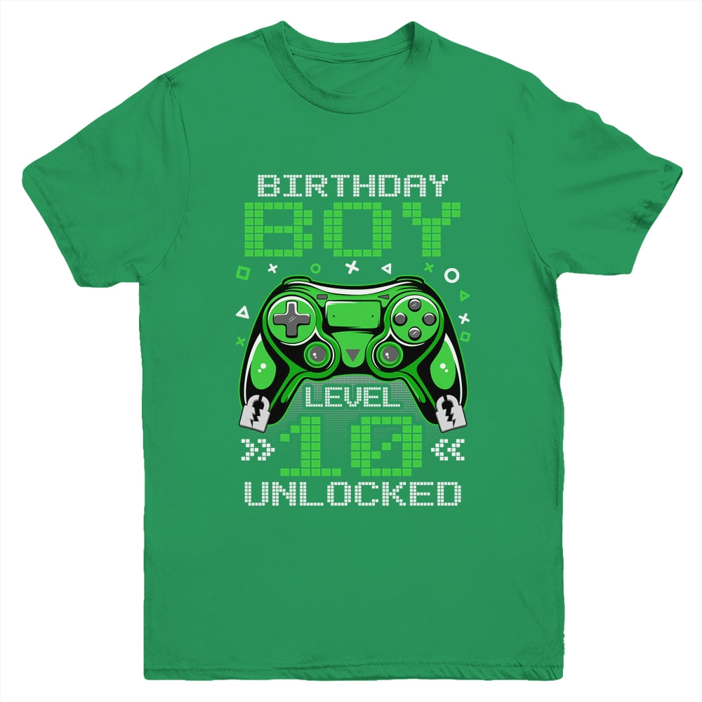 Level 10 Unlocked Awesome Since 2013 10th Birthday Gaming Youth Shirt | siriusteestore