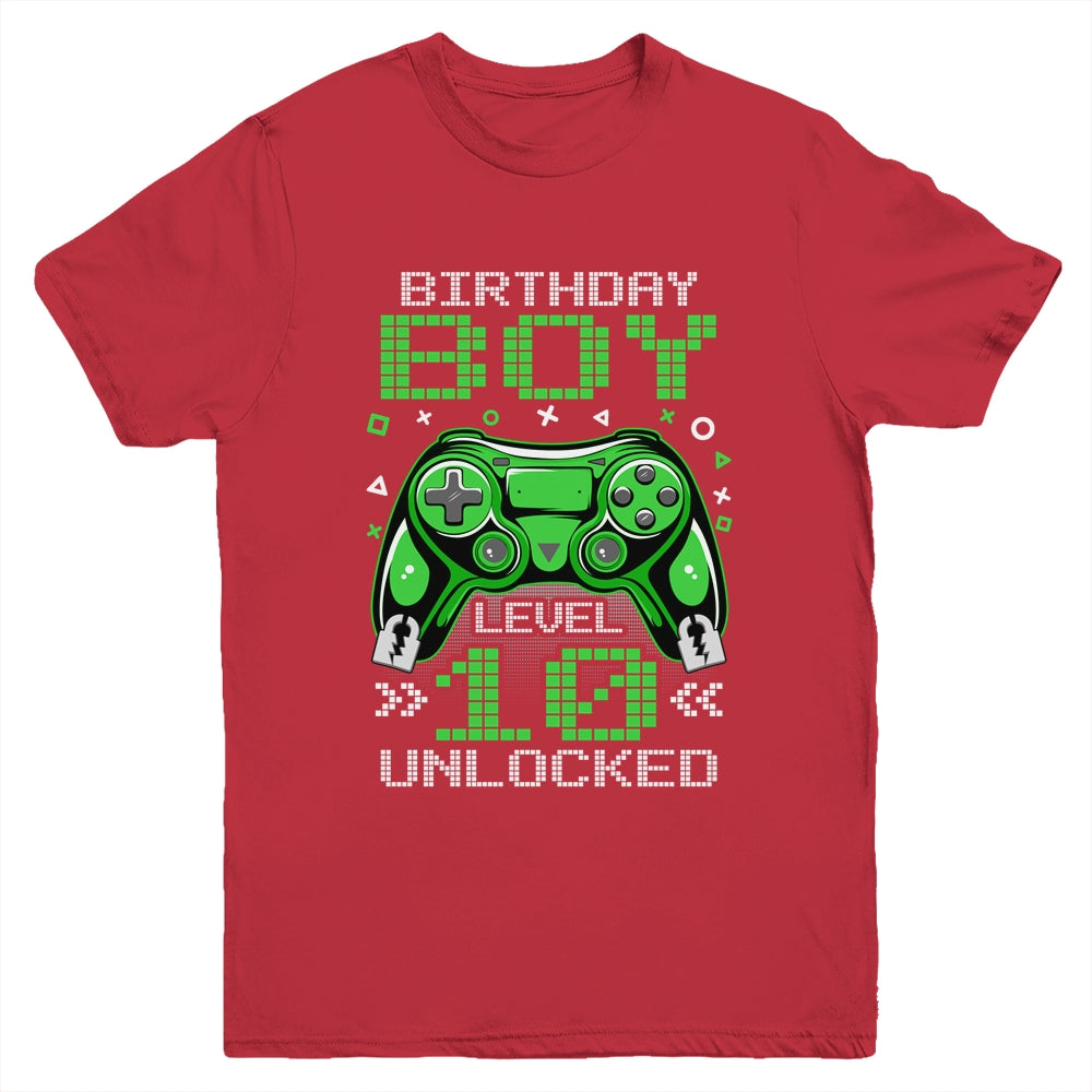 Level 10 Unlocked Awesome Since 2013 10th Birthday Gaming Youth Shirt | siriusteestore