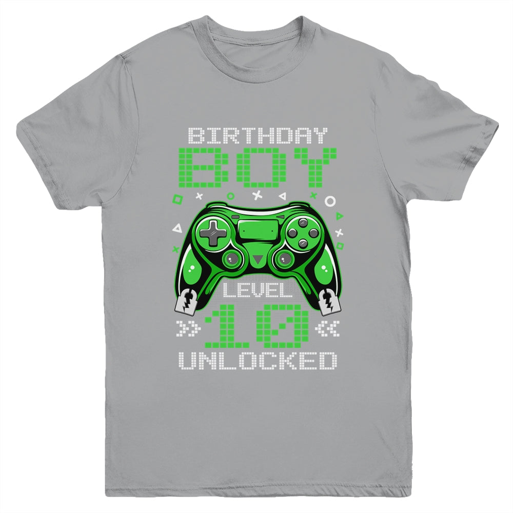 Level 10 Unlocked Awesome Since 2013 10th Birthday Gaming Youth Shirt | siriusteestore