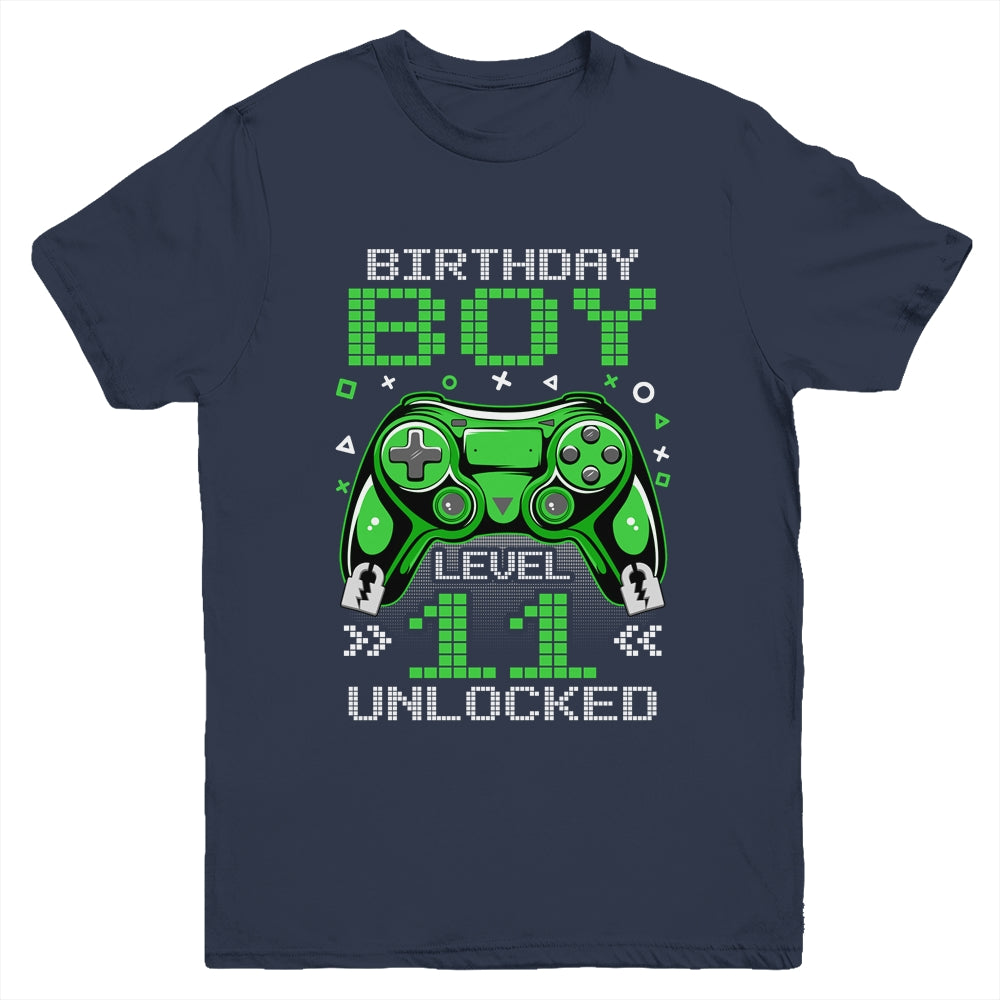 Level 11 Unlocked Awesome Since 2012 11th Birthday Gaming Youth Shirt | siriusteestore
