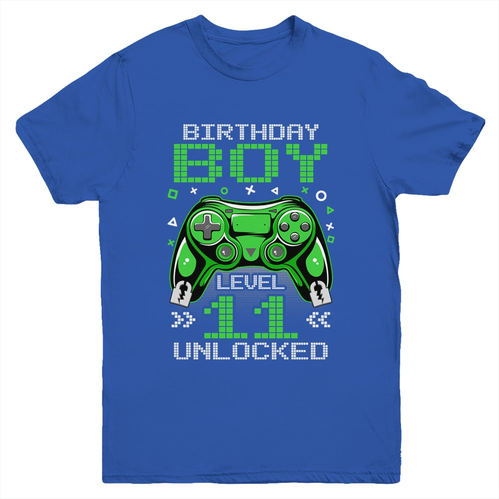 Level 11 Unlocked Awesome Since 2012 11th Birthday Gaming Youth Shirt | siriusteestore