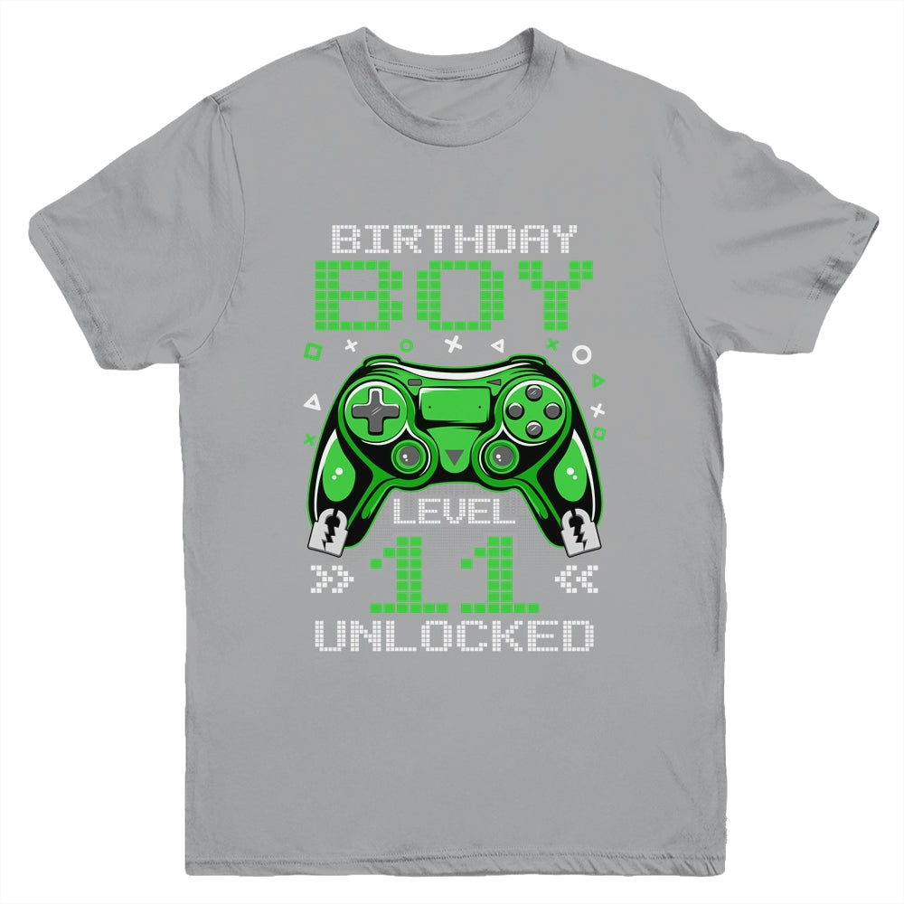 Level 11 Unlocked Awesome Since 2012 11th Birthday Gaming Youth Shirt | siriusteestore
