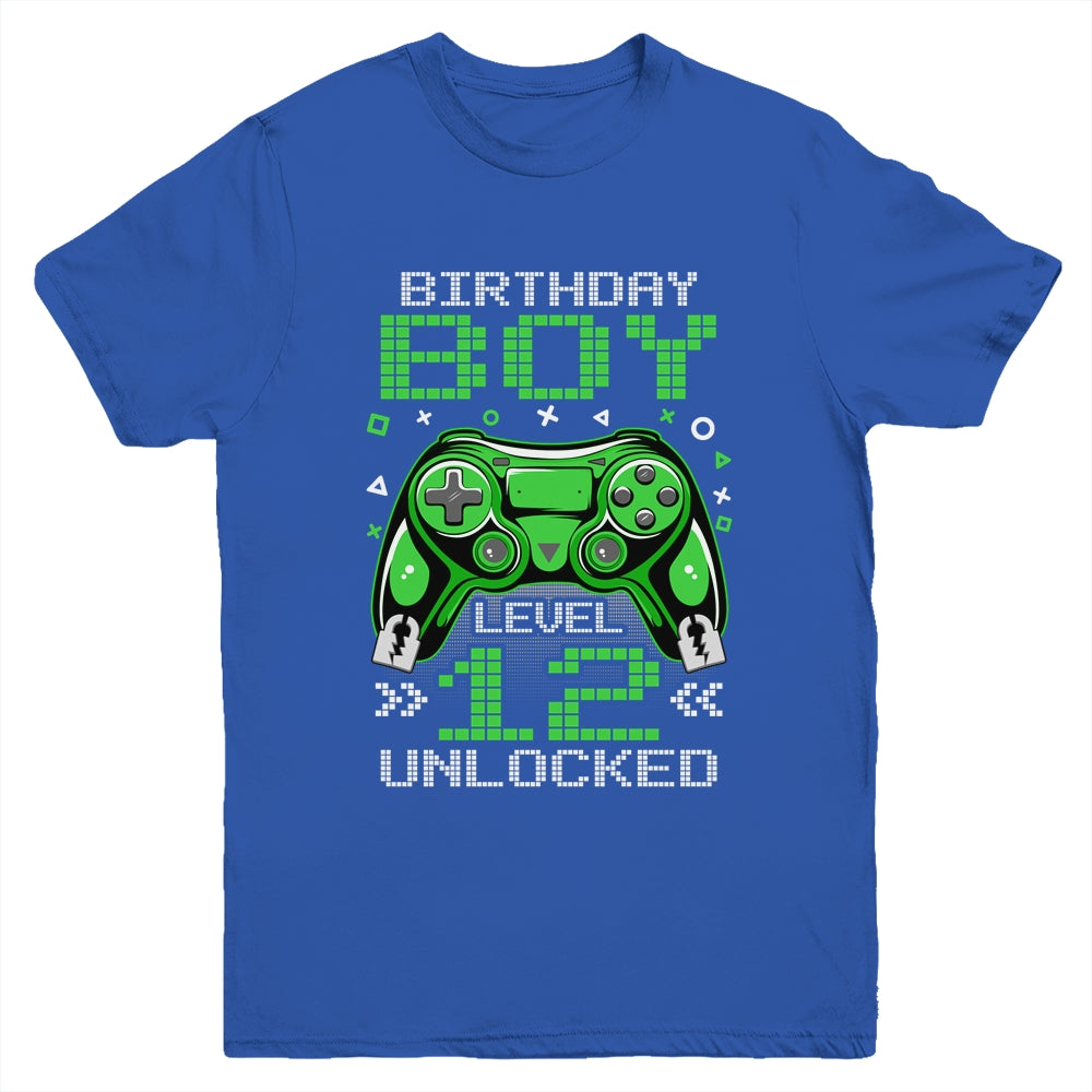 Level 12 Unlocked Awesome Since 2011 12th Birthday Gaming Youth Shirt | siriusteestore