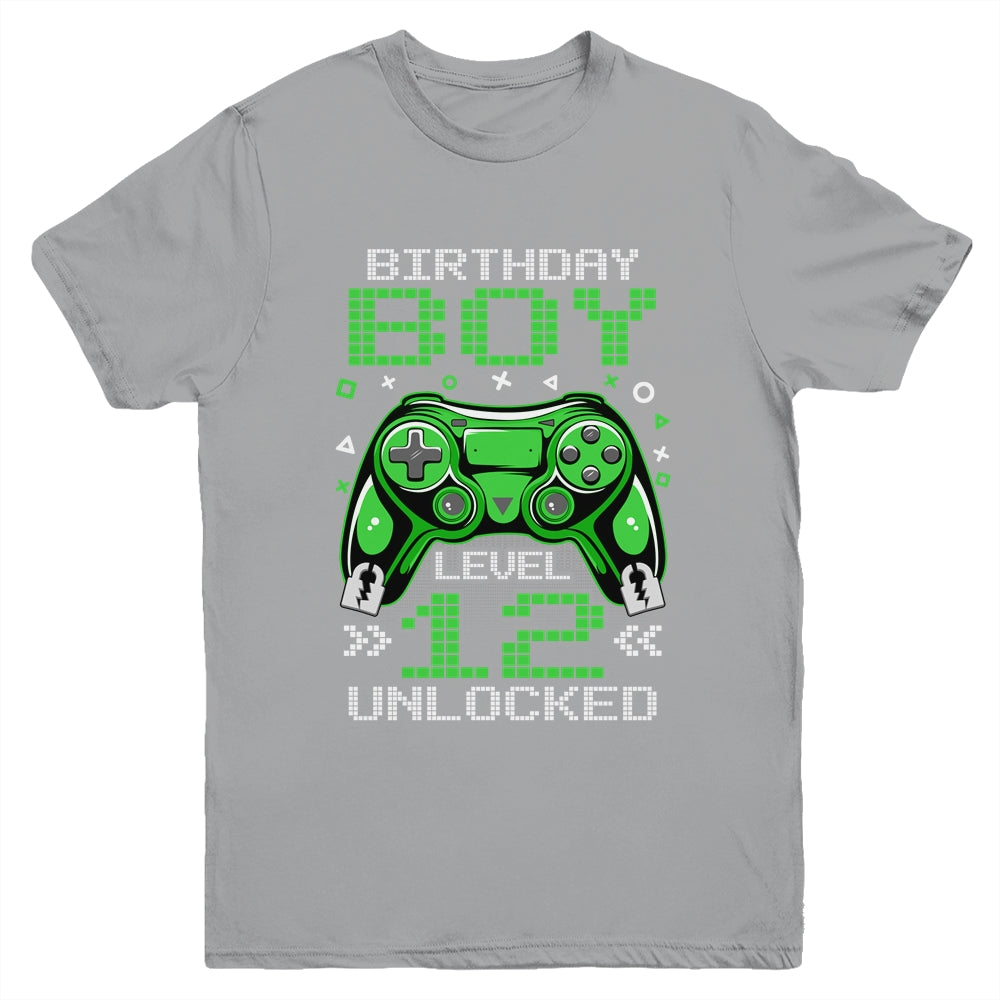 Level 12 Unlocked Awesome Since 2011 12th Birthday Gaming Youth Shirt | siriusteestore