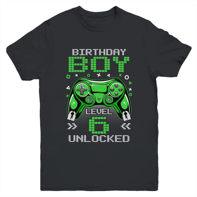 Level 6 Unlocked Awesome Since 2017 6th Birthday Gaming Youth Shirt | siriusteestore