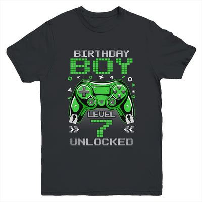Level 7 Unlocked Awesome Since 2016 7th Birthday Gaming Youth Shirt | siriusteestore