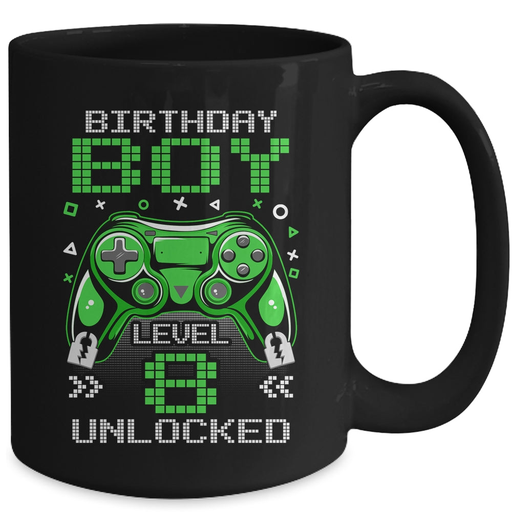 Level 8 Unlocked Awesome Since 2015 8th Birthday Gaming Mug | siriusteestore