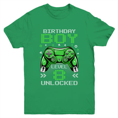 Level 8 Unlocked Awesome Since 2015 8th Birthday Gaming Youth Shirt | siriusteestore