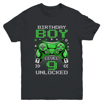 Level 9 Unlocked Awesome Since 2014 9th Birthday Gaming Youth Shirt | siriusteestore