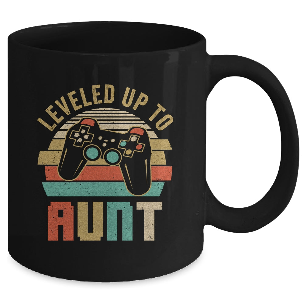 Leveled Up To Aunt Baby Announcement For Women Mug | siriusteestore