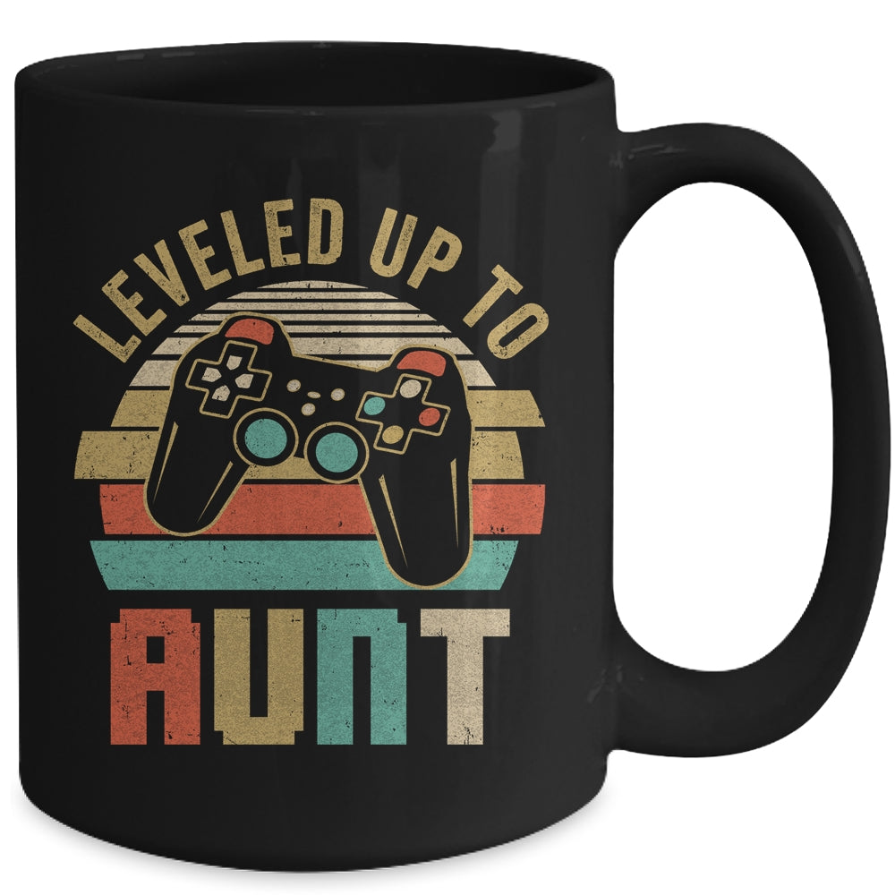 Leveled Up To Aunt Baby Announcement For Women Mug | siriusteestore