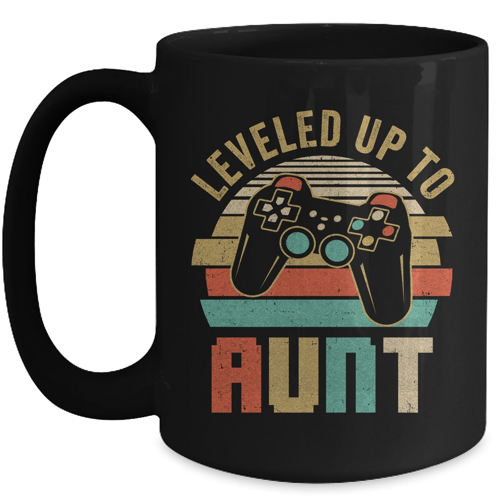 Leveled Up To Aunt Baby Announcement For Women Mug | siriusteestore