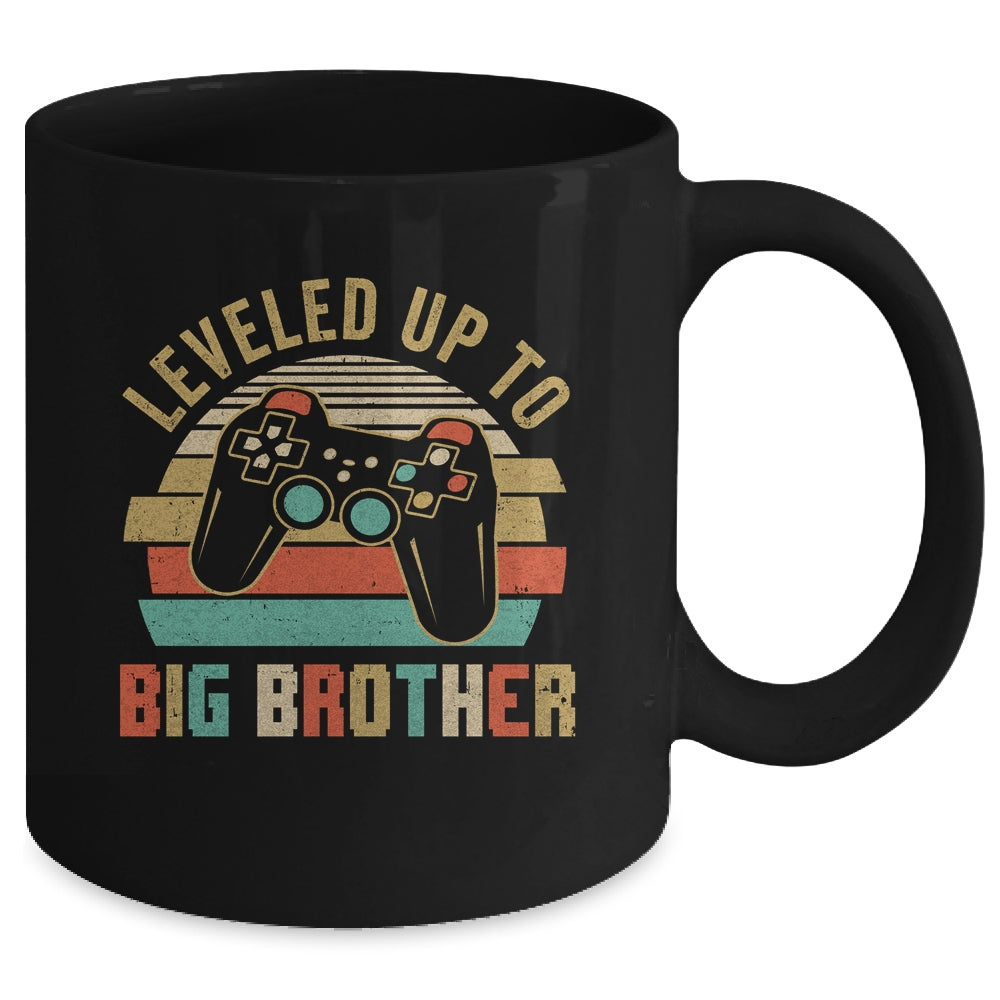 Leveled Up To Big Brother Baby Announcement For Men Mug | siriusteestore