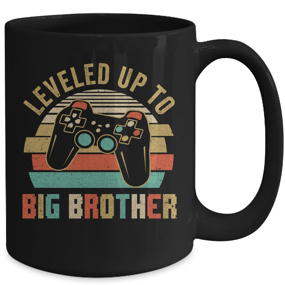Leveled Up To Big Brother Baby Announcement For Men Mug | siriusteestore