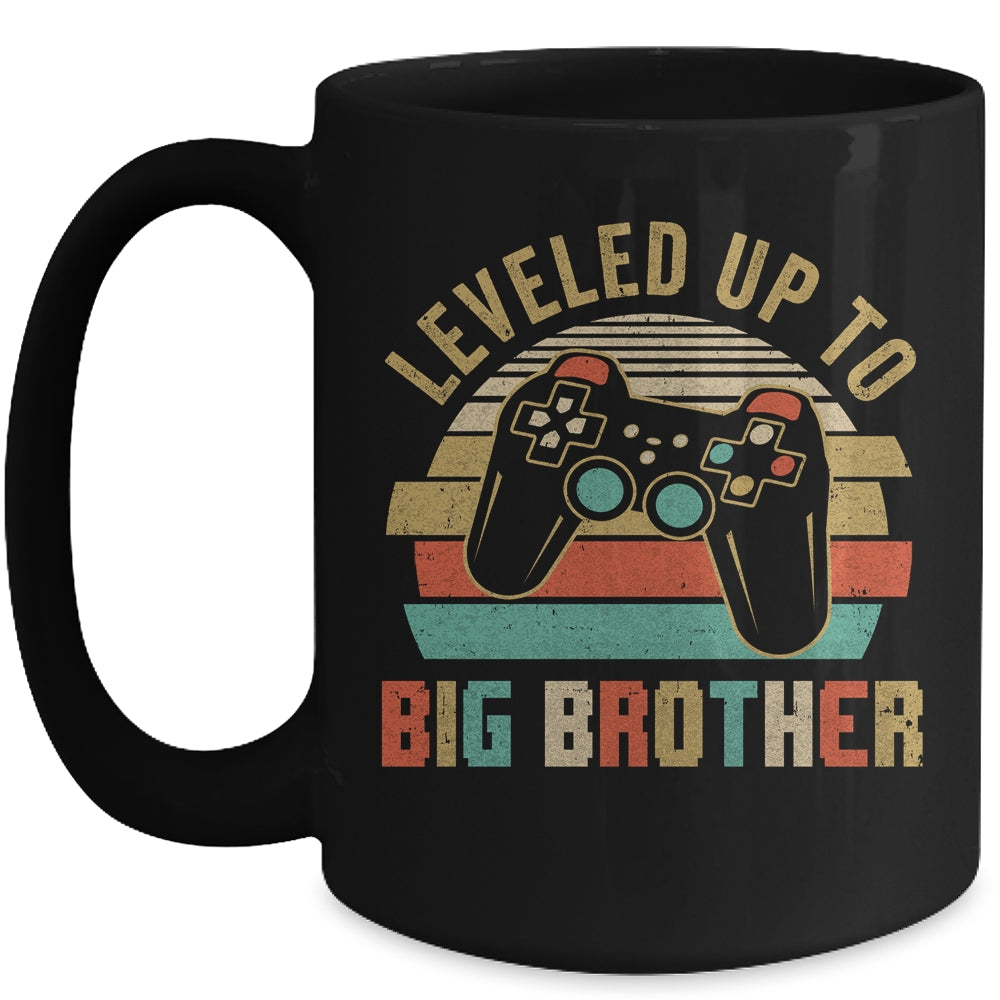 Leveled Up To Big Brother Baby Announcement For Men Mug | siriusteestore