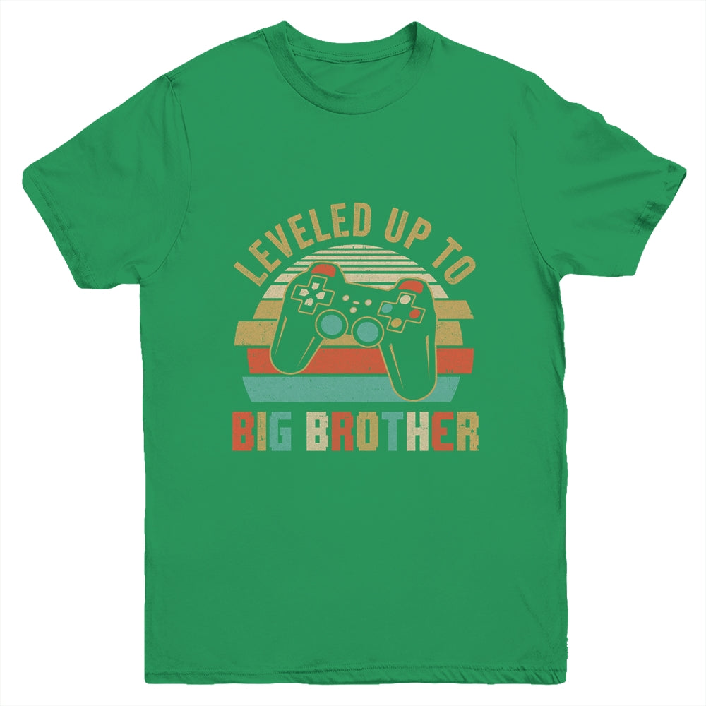 Leveled Up To Big Brother Baby Announcement For Men Youth Shirt | siriusteestore