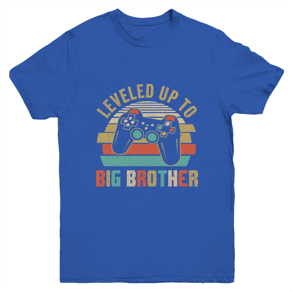Leveled Up To Big Brother Baby Announcement For Men Youth Shirt | siriusteestore