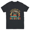 Leveled Up To Big Sister Baby Announcement For Women Youth Shirt | siriusteestore