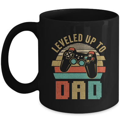 Leveled Up To Dad Baby Announcement For Men Mug | siriusteestore