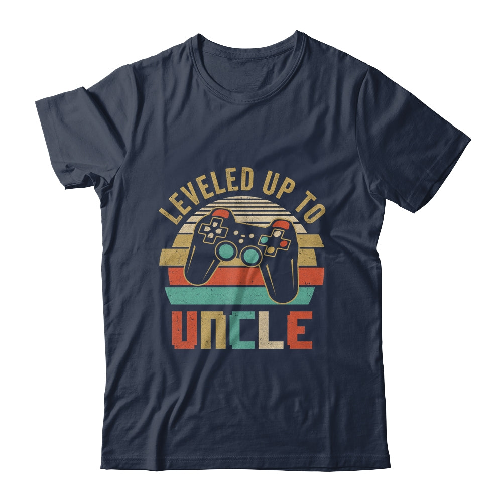 Leveled Up To Uncle Baby Announcement For Men Shirt & Hoodie | siriusteestore