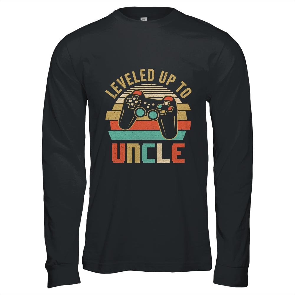 Leveled Up To Uncle Baby Announcement For Men Shirt & Hoodie | siriusteestore