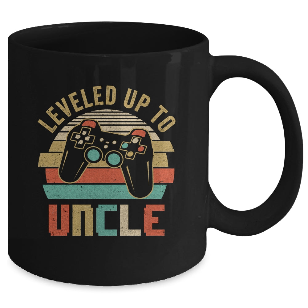 Leveled Up To Uncle Baby Announcement For Men Mug | siriusteestore
