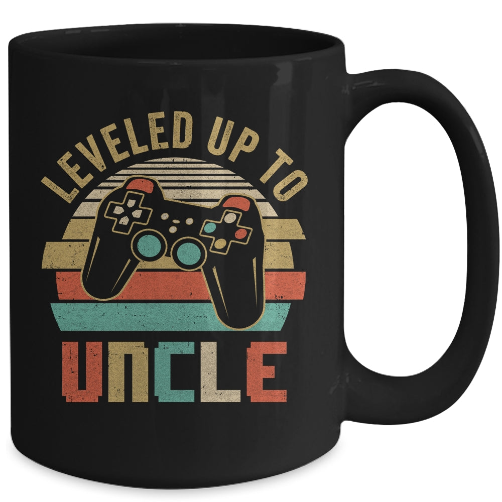 Leveled Up To Uncle Baby Announcement For Men Mug | siriusteestore