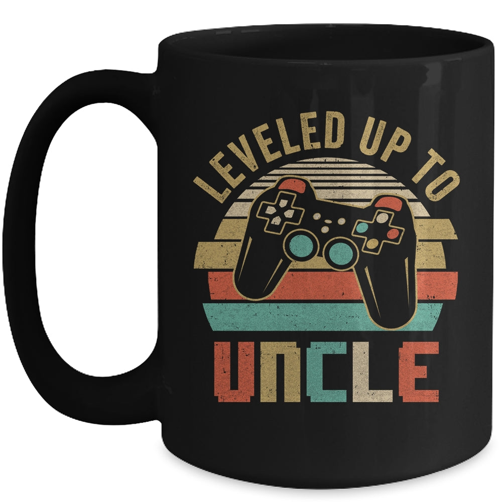 Leveled Up To Uncle Baby Announcement For Men Mug | siriusteestore