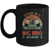 Leveling Up To Big Bro Again Vintage Big Brother Mug | siriusteestore