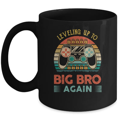 Leveling Up To Big Bro Again Vintage Big Brother Mug | siriusteestore